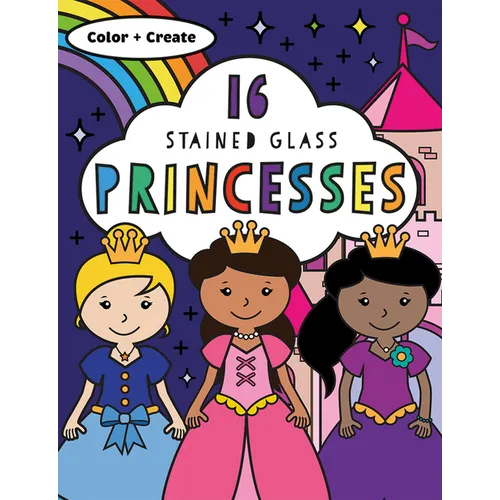 Stained Glass Coloring Princesses - Paperback