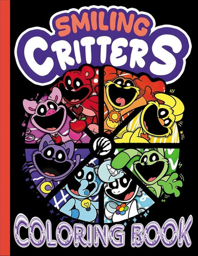 smiling critters coloring book: Encourage Creativity with One-Sided JUMBO Coloring Pages for Children Kids - Paperback