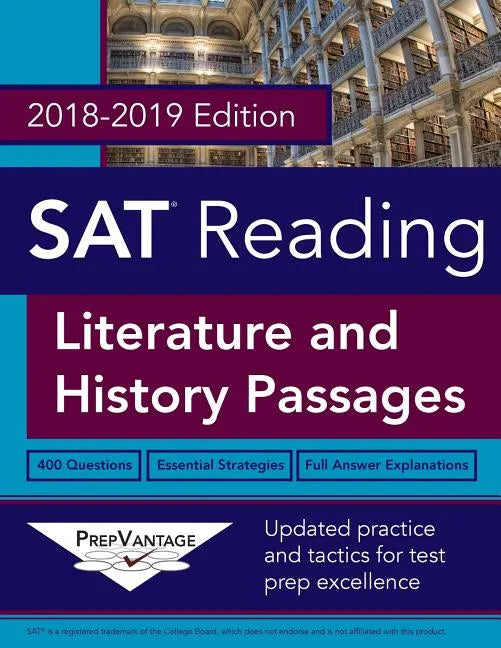 SAT Reading: Literature and History, 2018-2019 Edition - Paperback