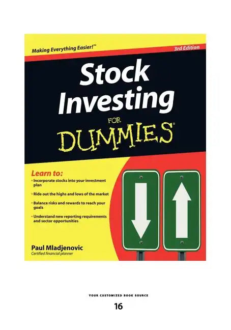 Stock Investing for Dummies (Large Print 16pt) - Paperback