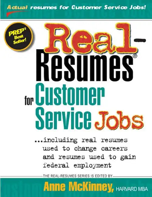 Real-Resumes for Customer Service Jobs - Paperback