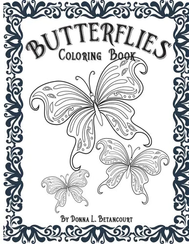 Butterflies Adult Coloring Book - Paperback