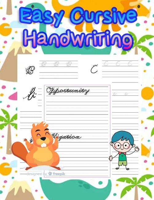 Easy Cursive Handwriting: handwriting tracing workbook-handwriting practice paper for kids-handwriting practice sheets - Paperback
