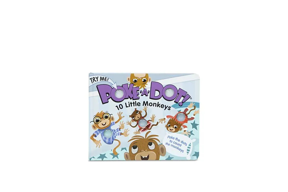 Poke-A-Dot: 10 Little Monkeys - Hardcover