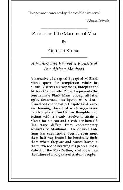 Zuberi; and the Maroons of Maa - Paperback