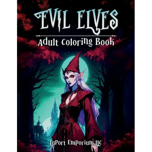 Evil Elves Adult Coloring Book - Paperback