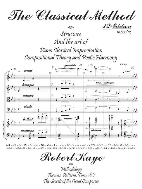 The Classical Method: Piano Classical Improvisation & Compositional Theory and Harmony - Paperback