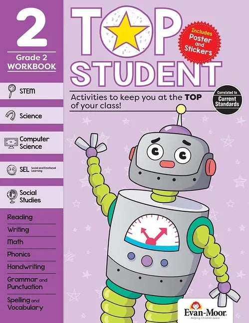 Top Student, Grade 2 Workbook - Paperback
