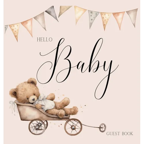 Bear Baby Shower Guest Book (hardback) - Hardcover