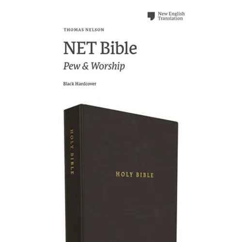 Net Bible, Pew and Worship, Hardcover, Black, Comfort Print: Holy Bible - Hardcover