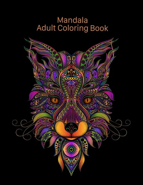 Mandala Adult Coloring Book: Coloring for adults with protein, ostriches, rhinos and many other - Paperback