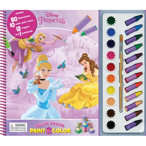 Disney Princess Deluxe Poster Paint & Color - Novelty