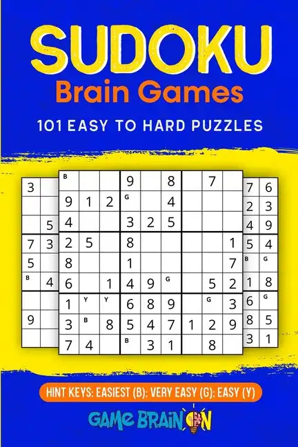 Sudoku Brain Games: 101 Easy To Hard Puzzles - Paperback