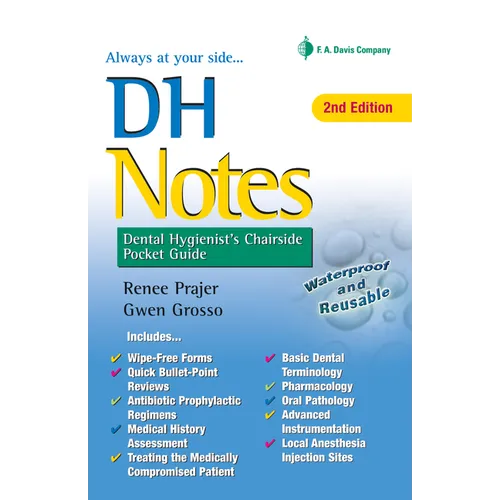 Dh Notes: Dental Hygienist's Chairside Pocket Guide - Spiral