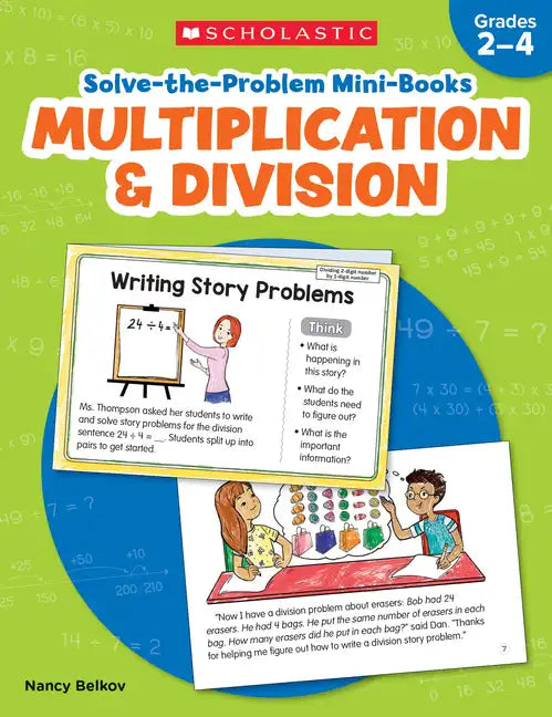 Solve-The-Problem Mini Books: Multiplication & Division - Paperback