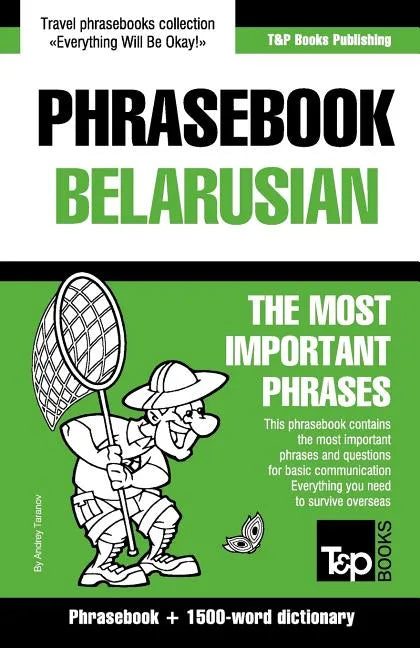 English-Belarusian phrasebook and 1500-word dictionary - Paperback