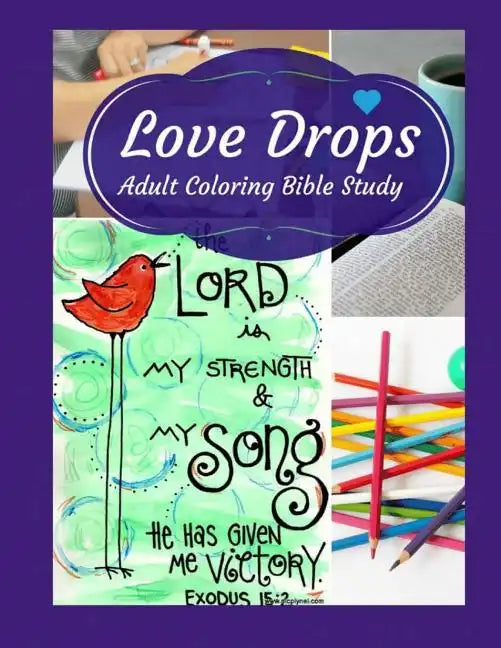 Adult Coloring Bible Study: Love Drops - Paperback