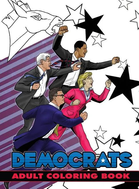 Political Power: Democrats Adult Coloring Book - Paperback