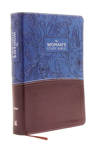 NIV, the Woman's Study Bible, Imitation Leather, Blue/Brown, Full-Color: Receiving God's Truth for Balance, Hope, and Transformation - Imitation Leather