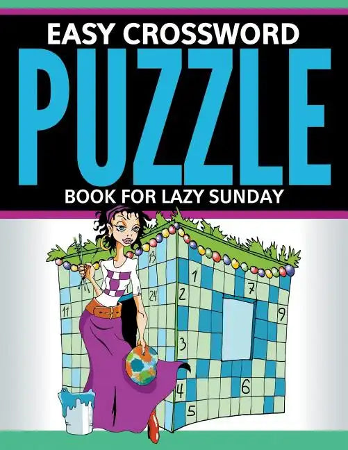 Easy Crossword Puzzle Book For Lazy Sunday - Paperback