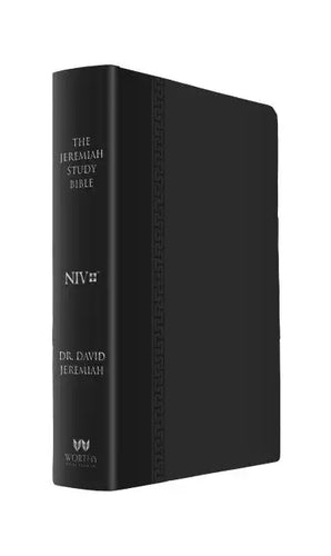The Jeremiah Study Bible, Niv: (Black W/ Burnished Edges) Leatherluxe(r): What It Says. What It Means. What It Means for You. - Leather