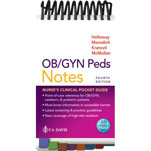 Ob/GYN Peds Notes: Nurse's Clinical Pocket Guide - Spiral