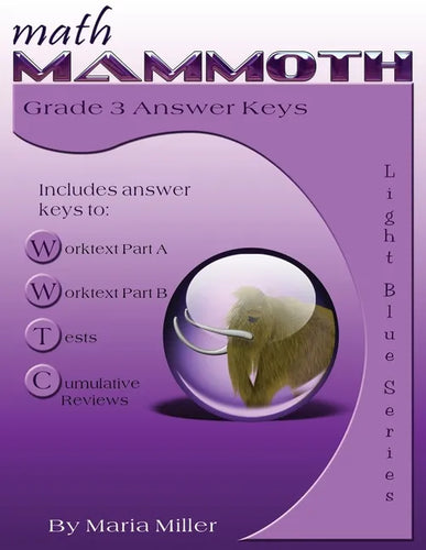 Math Mammoth Grade 3 Answer Keys - Paperback