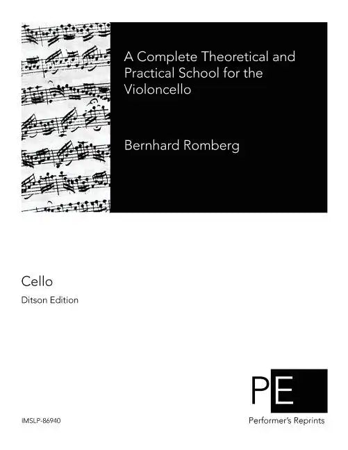 A Complete Theoretical and Practical School for the Violoncello - Paperback