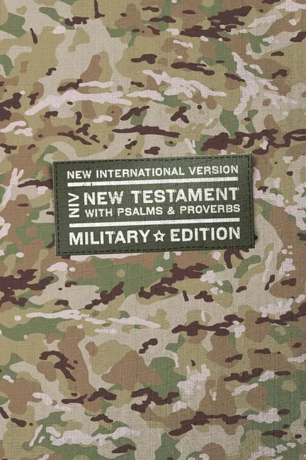 Niv, New Testament with Psalms and Proverbs, Military Edition, Compact, Paperback, Military Camo, Comfort Print - Paperback