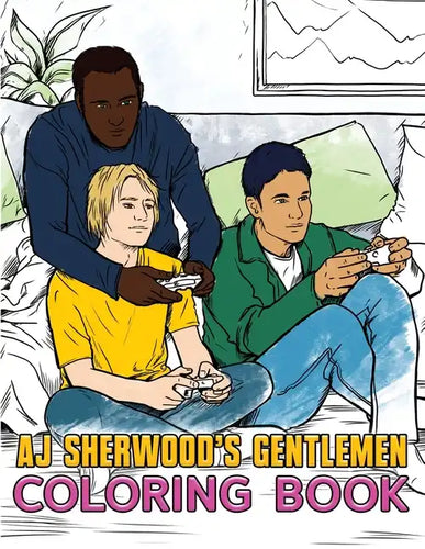 AJ Sherwood's Gentlemen Coloring Book - Paperback