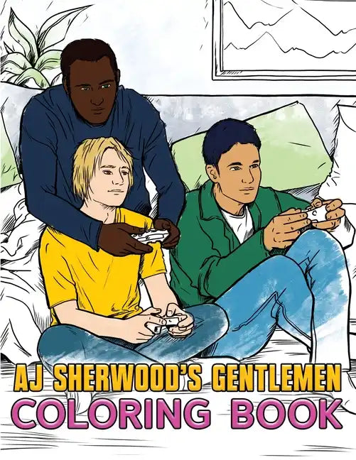 AJ Sherwood's Gentlemen Coloring Book - Paperback