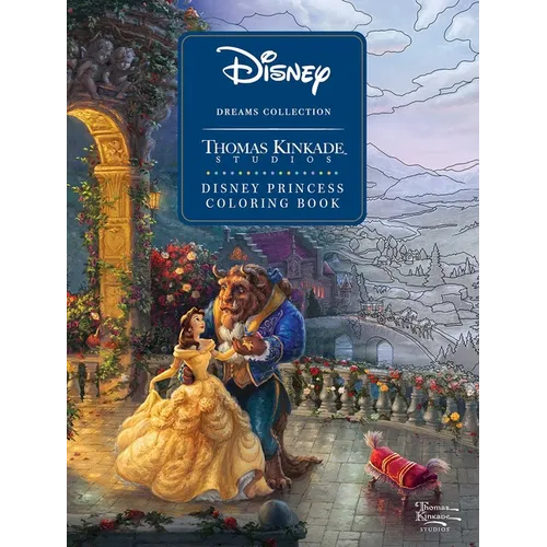 Disney Dreams Collection Thomas Kinkade Studios Disney Princess Coloring Book - Paperback