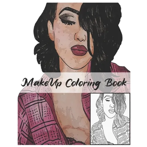 MakeUp Coloring Book: Makeup Face Charts 100 Pages 