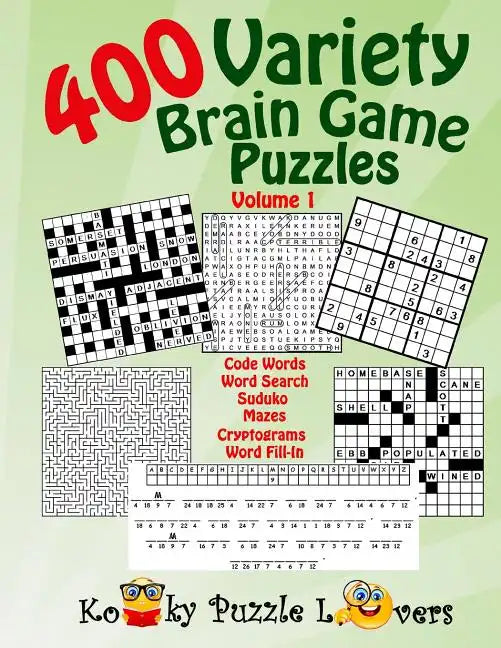 Variety Puzzle Book, 400 Puzzles, Volume 1 - Paperback