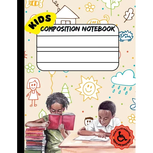 Single Lined Composition Notebook for Kids: Draw and Write Journal for kids with Cut and Paste picture writing prompts, Fry Sight Word List and Penman - Paperback