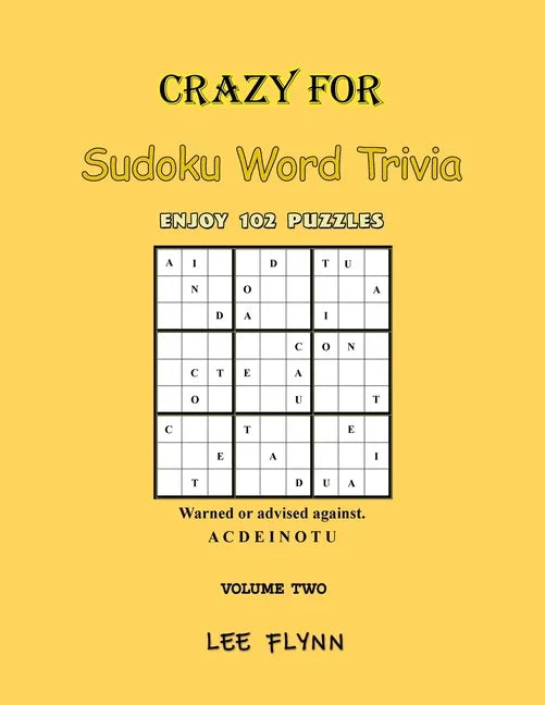 Crazy For Sudoku Word Trivia: Volume Two - Paperback