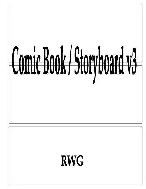 Comic Book / Storyboard v3: 50 Pages 8.5