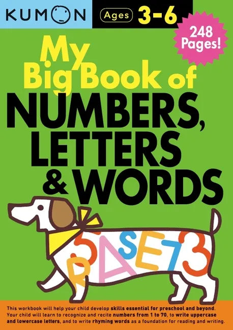 Kumon My Big Book of Numbers, Letters & Words - Paperback