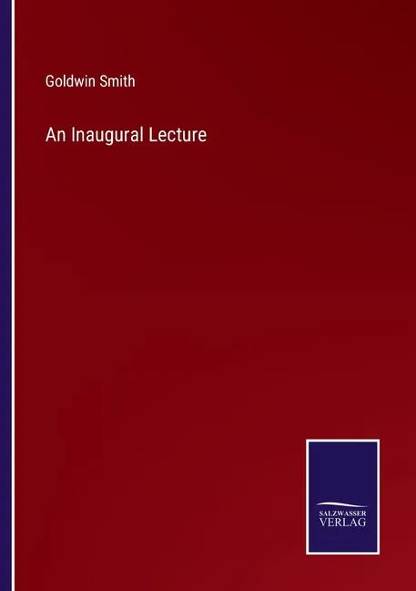 An Inaugural Lecture - Paperback