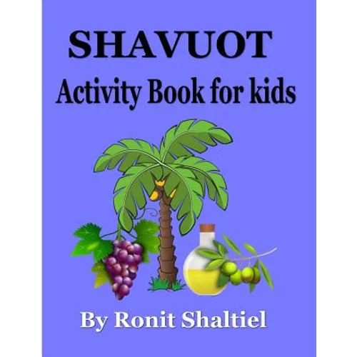 Shavuot Activity Book for kids: Coloring pages and hidden words game. - Paperback