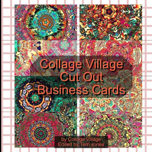 Collage Village Cut Out Business Cards - Paperback
