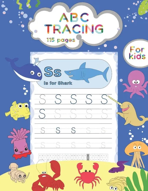 ABC TRACING For kids: Sea Animals Tracing and Coloring book - Paperback