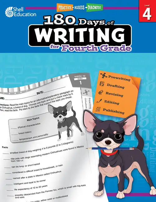 180 Days(tm) Writing for Fourth Grade: Practice, Assess, Diagnose - Paperback
