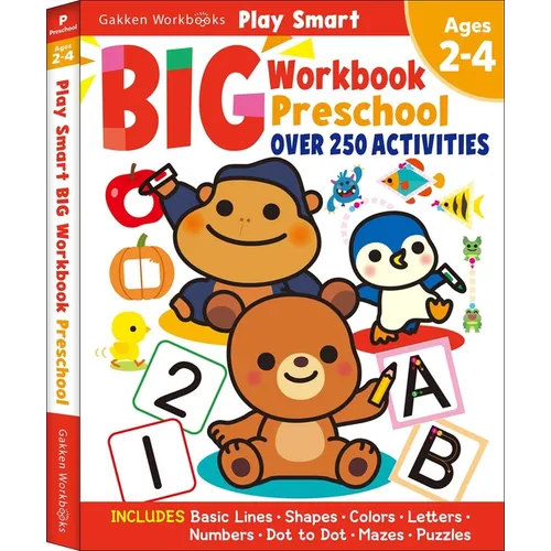 Play Smart Big Preschool Workbook Ages 2-4: Over 250 Activities - Paperback