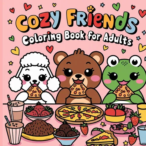 Cozy Friend Book for Kids: Bold and Easy Coloring Book for Kids, Large Print - Paperback