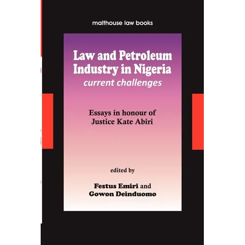 Law and Petroleum Industry in Nigeria - Paperback