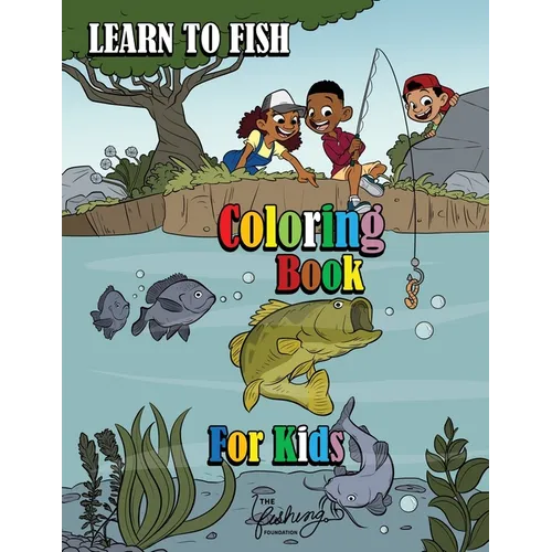Learn to Fish Coloring Book for Kids - Paperback