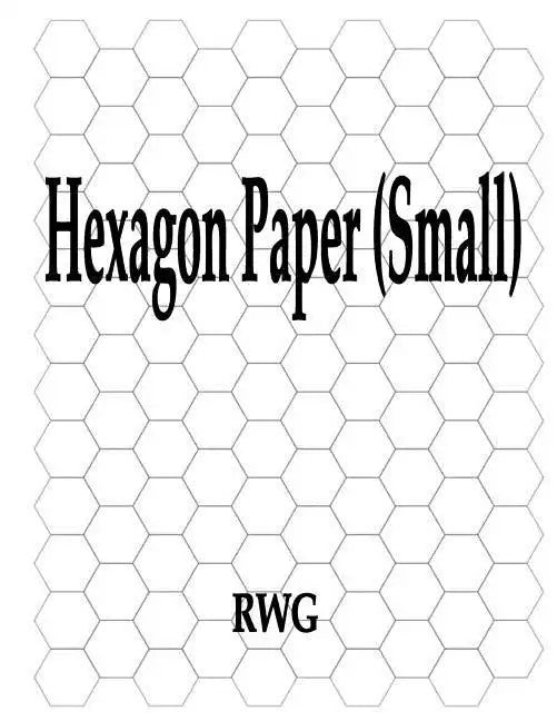 Hexagon Paper (Small): 50 Pages 8.5