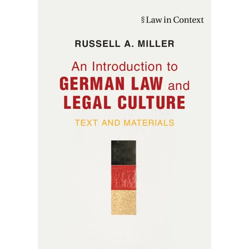An Introduction to German Law and Legal Culture - Paperback
