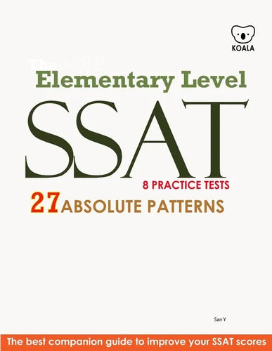 SSAT Absolute Patterns 8 Practice Tests Elementary Level - Paperback
